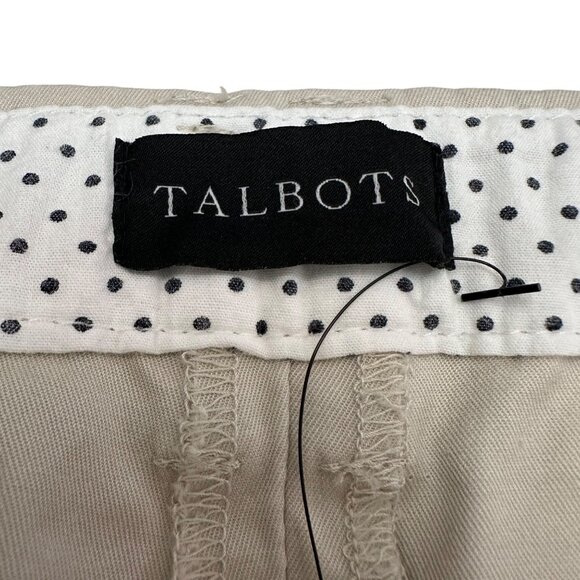 Talbots Capri Women 16 NWT Tan Beige Perfect Skimmer Pants Slim Leg Pedal Pusher - Picture 7 of 13